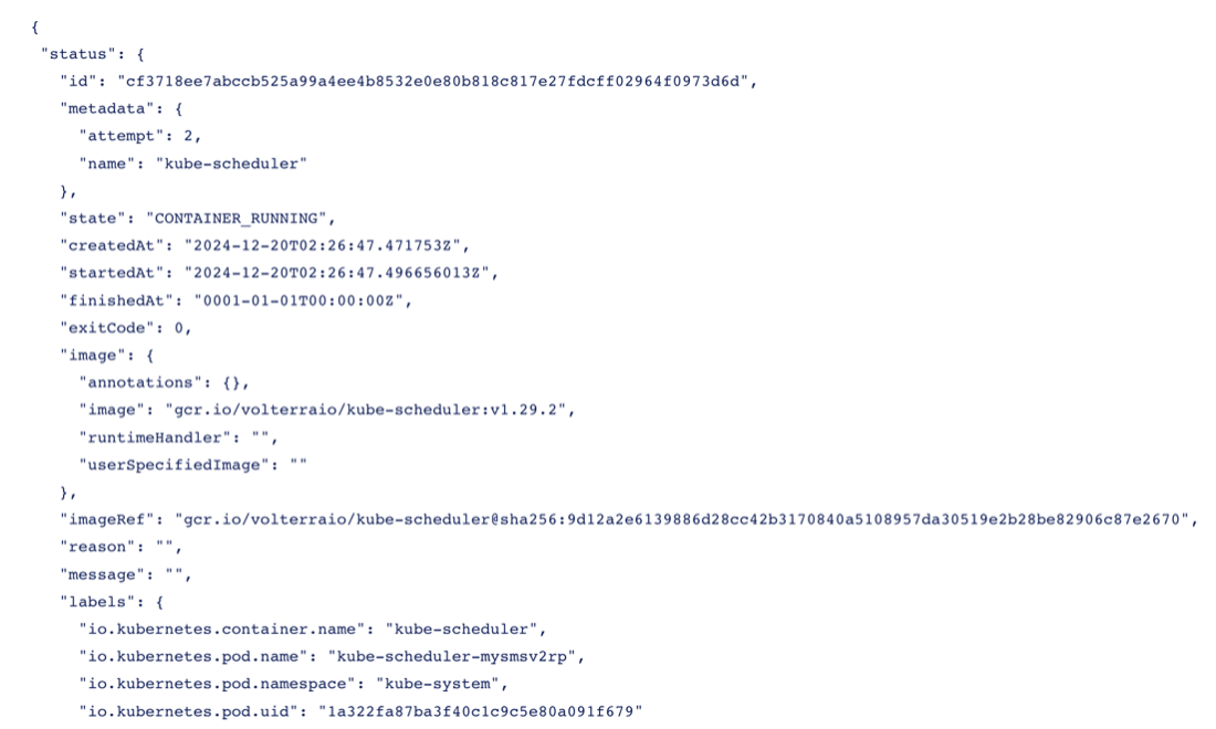 Figure: Command Output